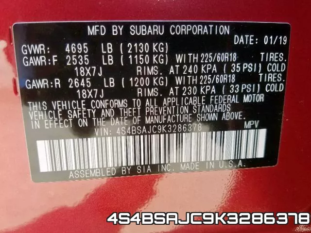 4S4BSAJC9K3286378 фото 2