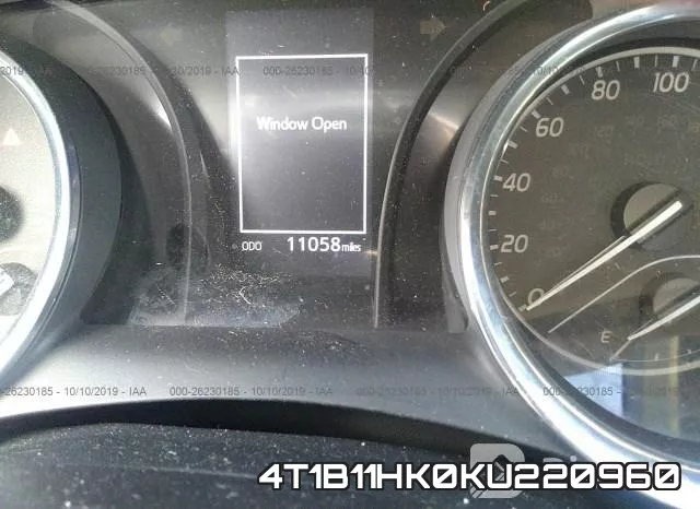 4T1B11HK0KU220960 фото 8