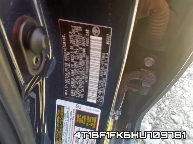 4T1BF1FK6HU709781 фото 2