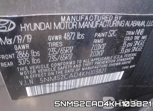 5NMS2CAD4KH103821 фото 10