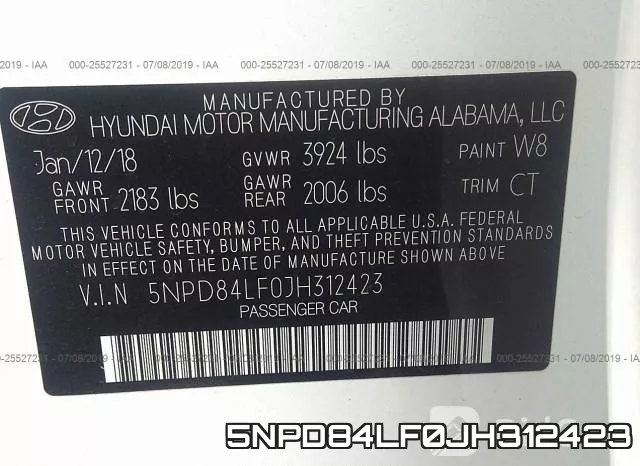 5NPD84LF0JH312423 фото 10