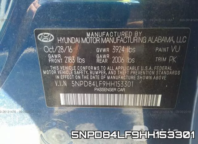 5NPD84LF9HH153301 фото 10