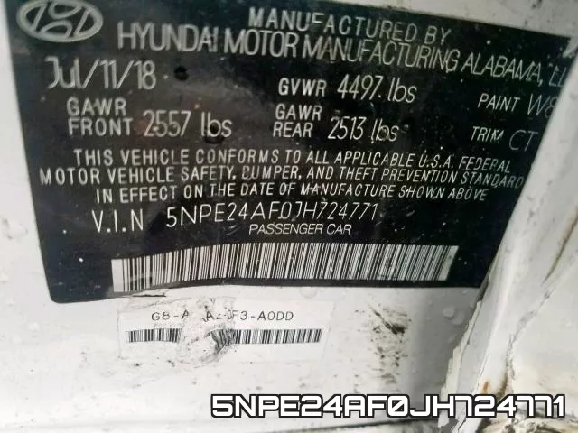 5NPE24AF0JH724771 фото 2