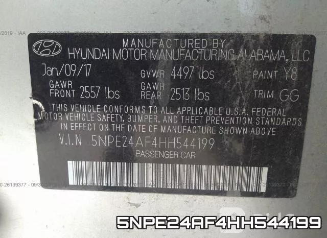 5NPE24AF4HH544199 фото 10