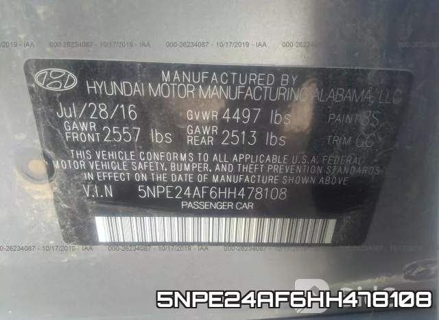 5NPE24AF6HH478108 фото 10
