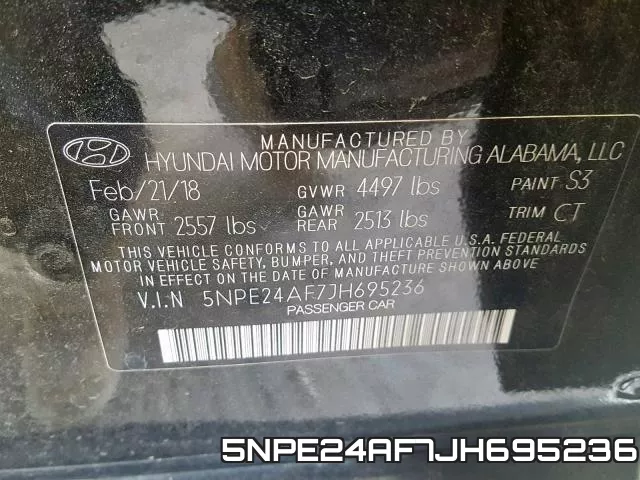 5NPE24AF7JH695236 фото 2