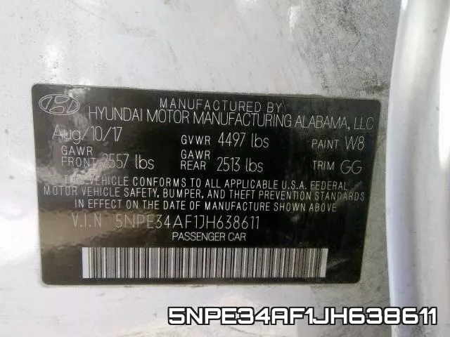 5NPE34AF1JH638611 фото 2