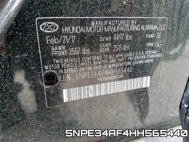 5NPE34AF4HH565440 фото 2