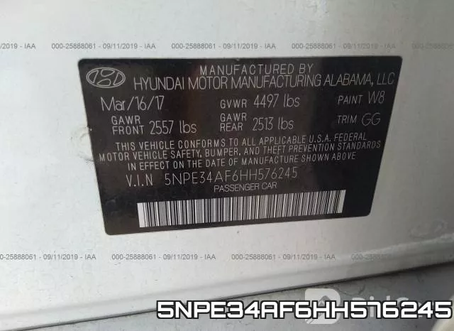 5NPE34AF6HH576245 фото 10