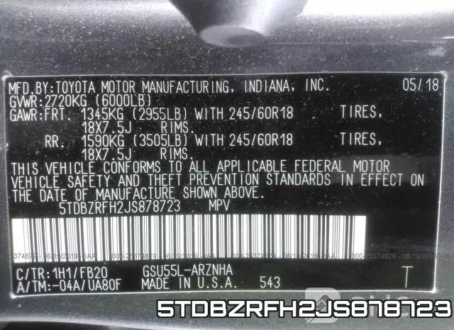 5TDBZRFH2JS878723 фото 10