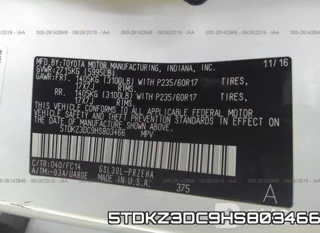 5TDKZ3DC9HS803466 фото 10