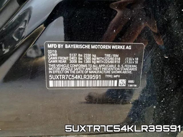 5UXTR7C54KLR39591 фото 2