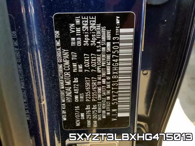5XYZT3LBXHG475013 фото 2