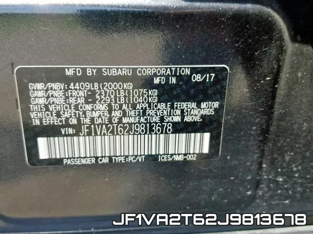JF1VA2T62J9813678 фото 2