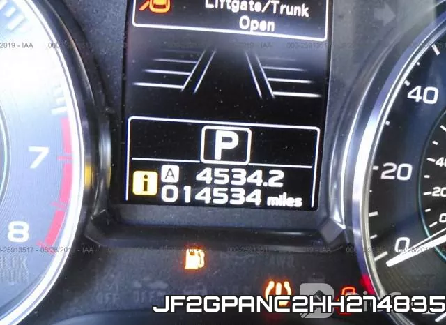 JF2GPANC2HH274835 фото 8