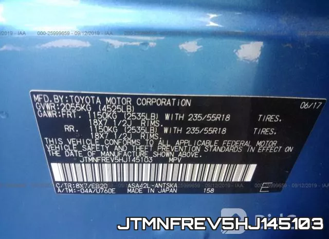JTMNFREV5HJ145103 фото 10