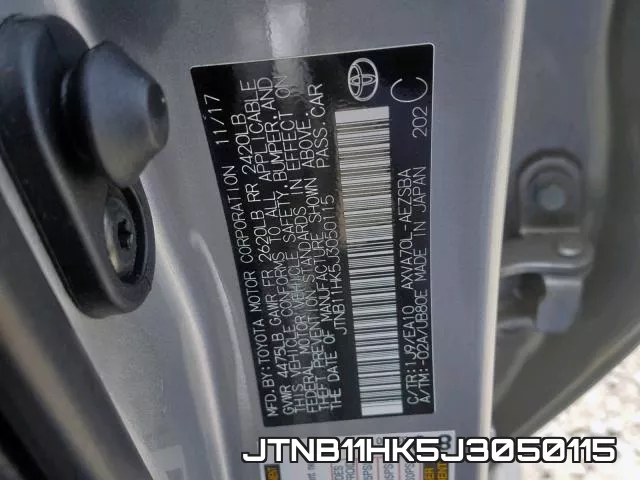 JTNB11HK5J3050115 фото 2