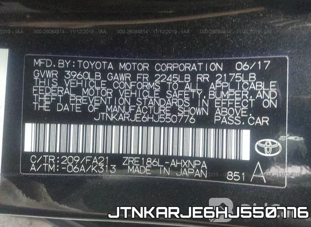 JTNKARJE6HJ550776 фото 10