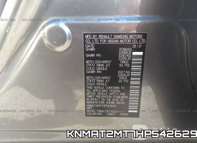 KNMAT2MT7HP542629 фото 10