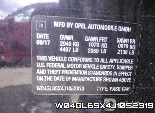 W04GL6SX4J1052319 фото 10