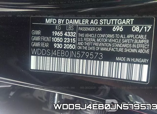 WDDSJ4EB0JN579573 фото 10