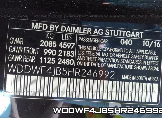 WDDWF4JB5HR246992 фото 10
