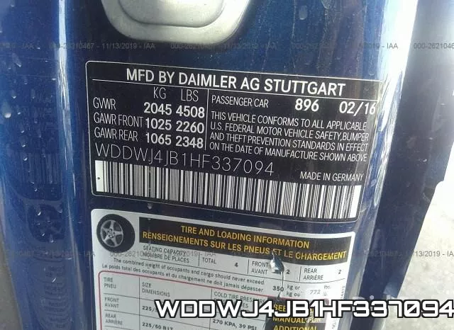WDDWJ4JB1HF337094 фото 10
