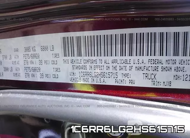 1C6RR6LG2HS615715 фото 10