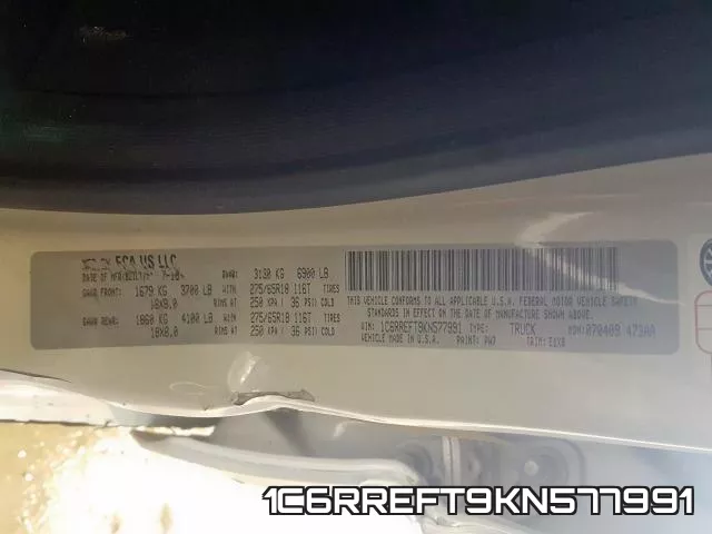 1C6RREFT9KN577991 фото 2