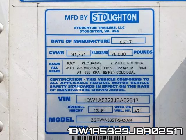 1DW1A5323JBA02517 фото 2