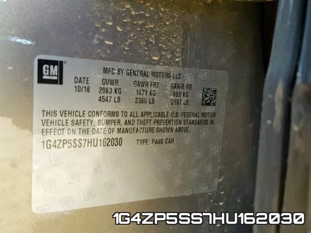 1G4ZP5SS7HU162030 фото 2