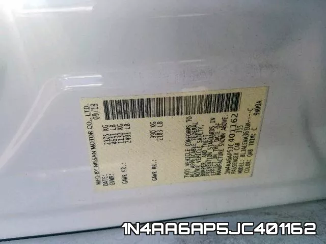 1N4AA6AP5JC401162 фото 2
