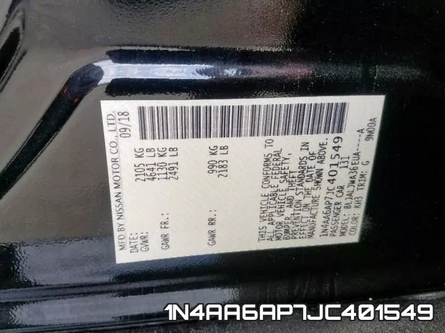 1N4AA6AP7JC401549 фото 2