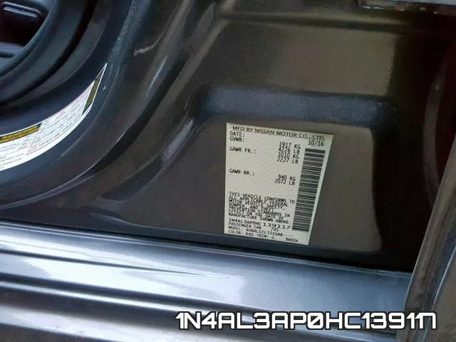 1N4AL3AP0HC139117 фото 2