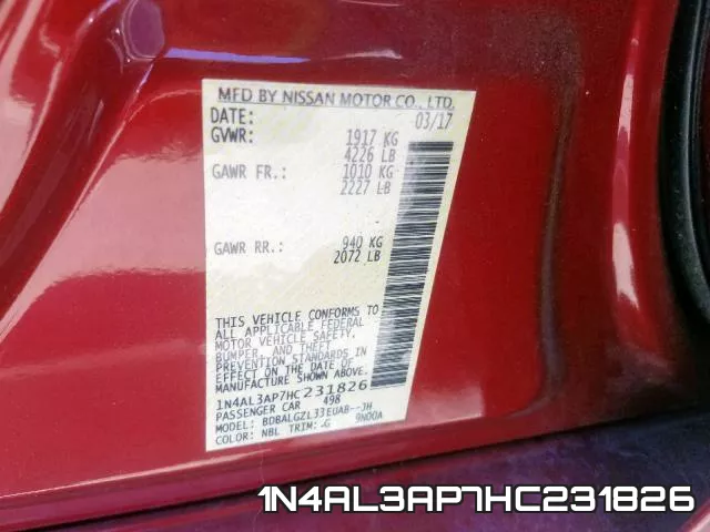 1N4AL3AP7HC231826 фото 2