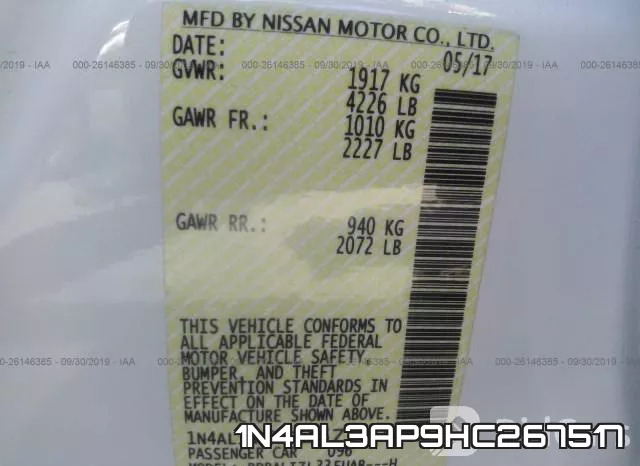 1N4AL3AP9HC267517 фото 9