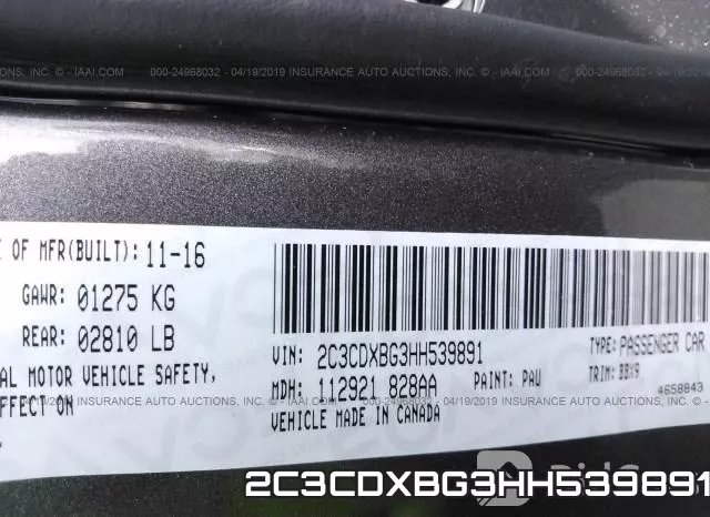 2C3CDXBG3HH539891 фото 10