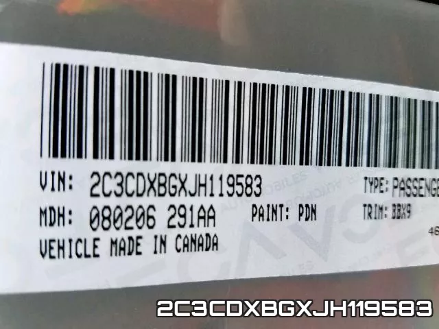 2C3CDXBGXJH119583 фото 2