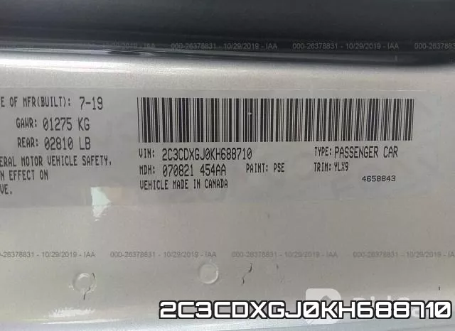 2C3CDXGJ0KH688710 фото 10