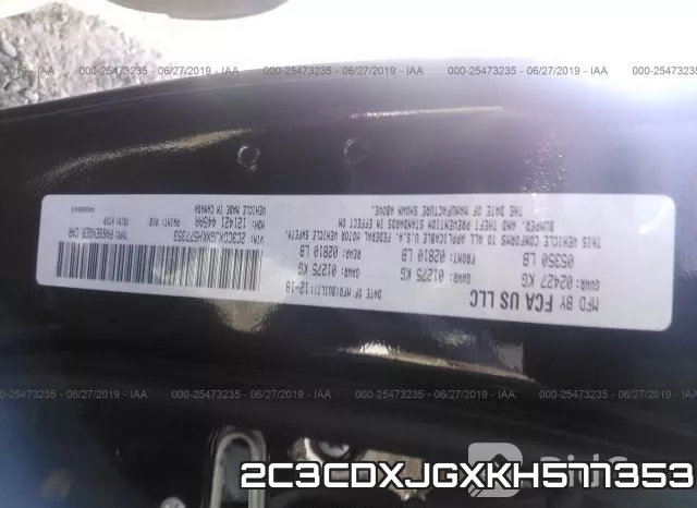 2C3CDXJGXKH577353 фото 10