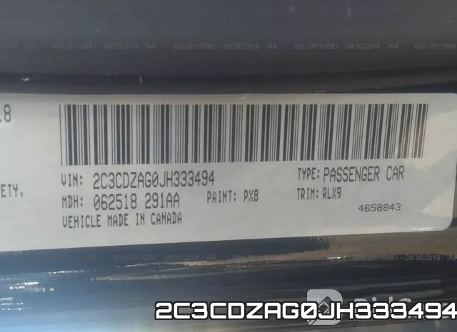 2C3CDZAG0JH333494 фото 10