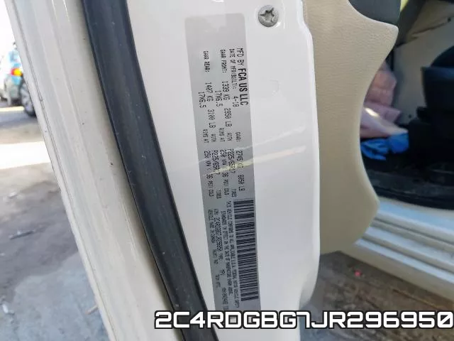 2C4RDGBG7JR296950 фото 2