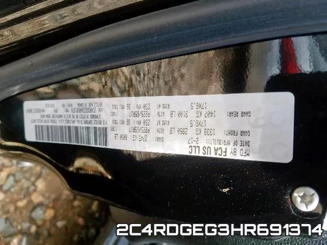 2C4RDGEG3HR691374 фото 2