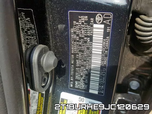 2T1BURHE9JC120629 фото 2