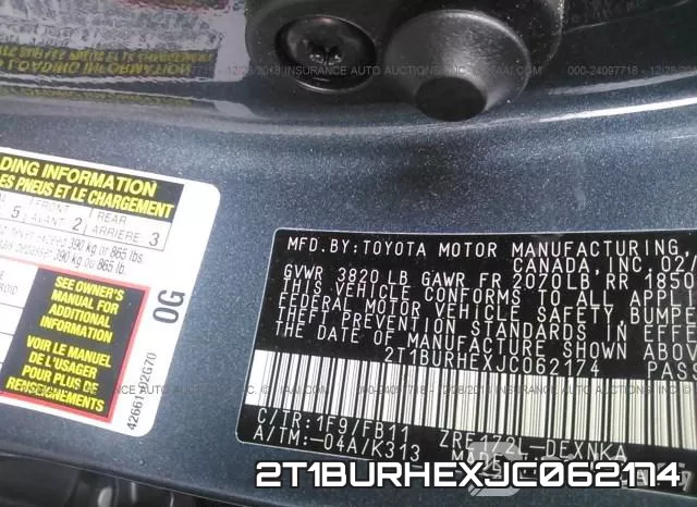 2T1BURHEXJC062174 фото 10