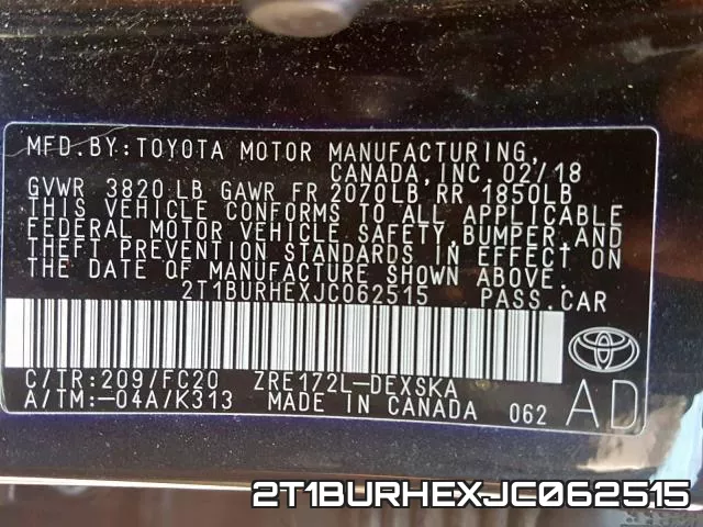 2T1BURHEXJC062515 фото 2