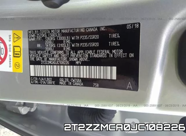 2T2ZZMCA0JC108226 фото 10