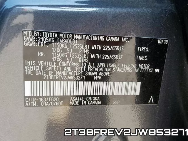 2T3BFREV2JW853271 фото 2