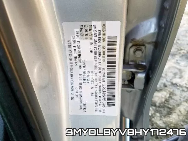 3MYDLBYV8HY172476 фото 2