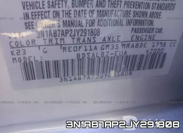 3N1AB7AP2JY291808 фото 10